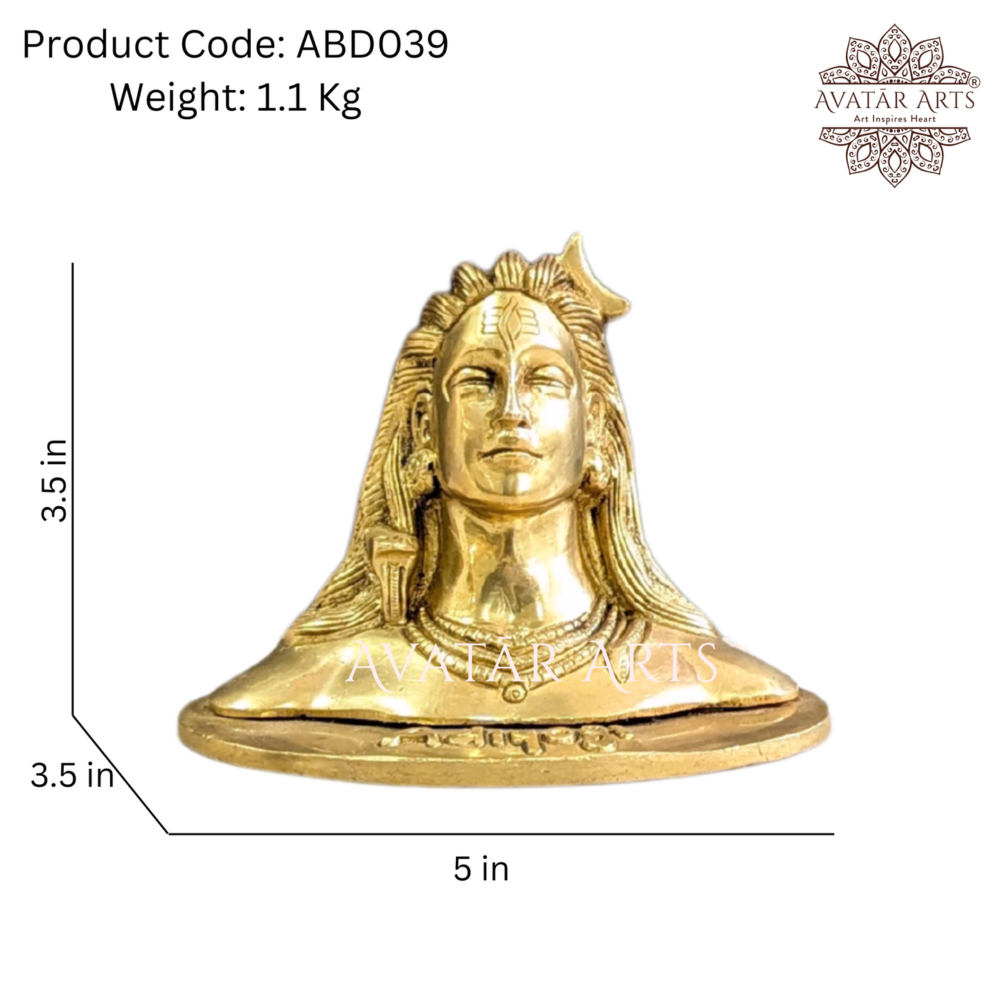 Adiyogi in Brass