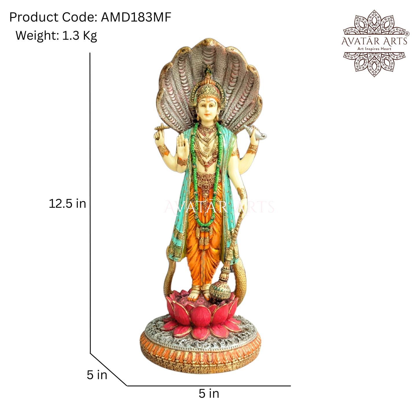 Lord Vishnu with Adishesha