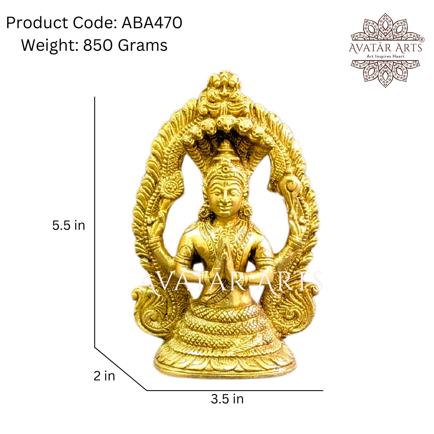 Lord Patanjali Idol in Brass