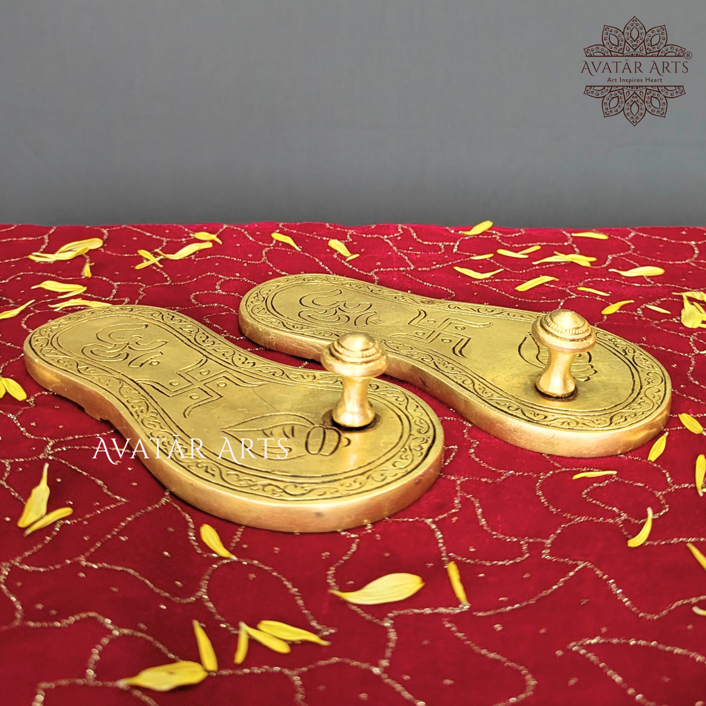 Brass Charan Paduka / Pada