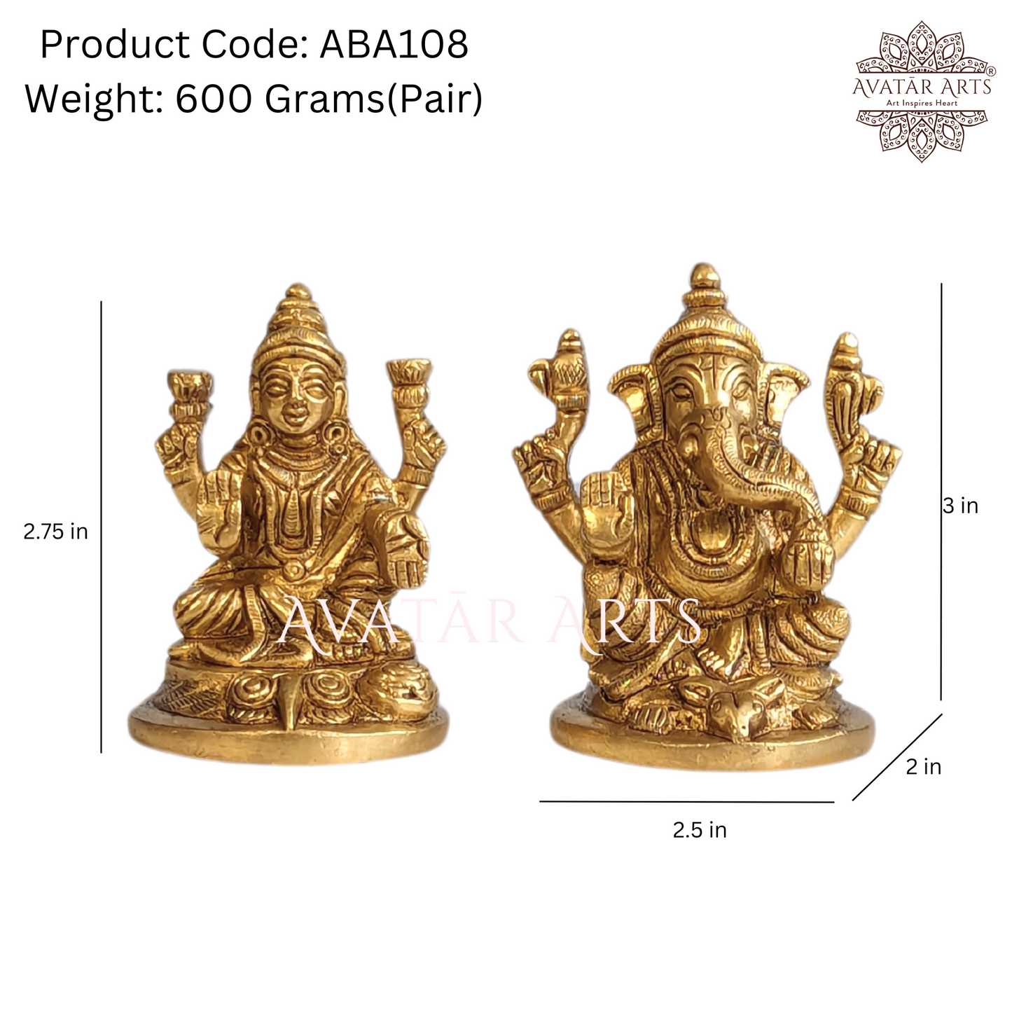 Lakshmi Ganesha statue for Daily Pooja