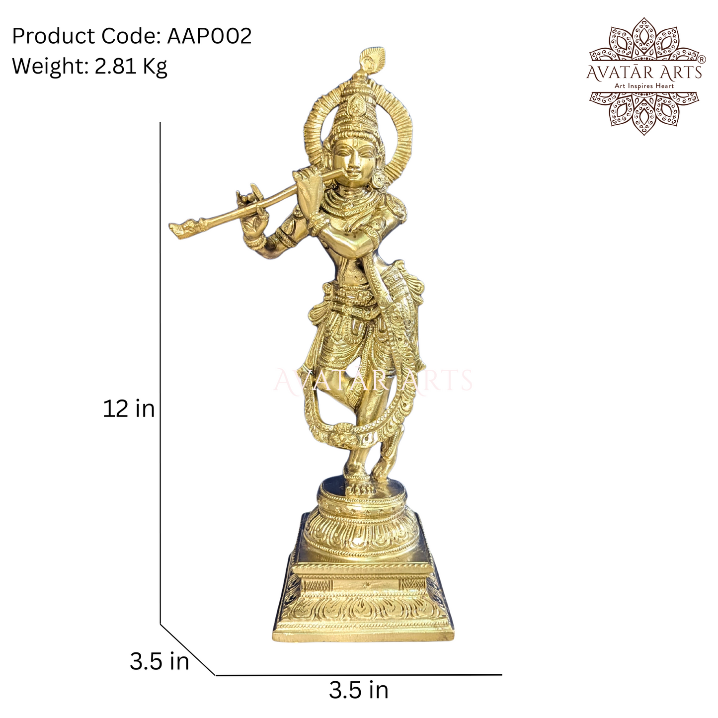 Lord Krishna Statue in Panchaloha