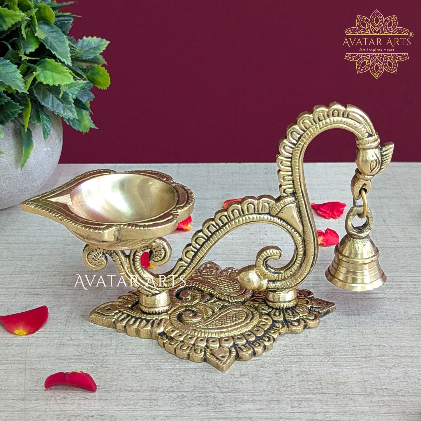 Brass Designer Diya
