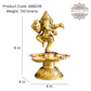 Brass Oil Lamp with Dancing Lord Ganesha