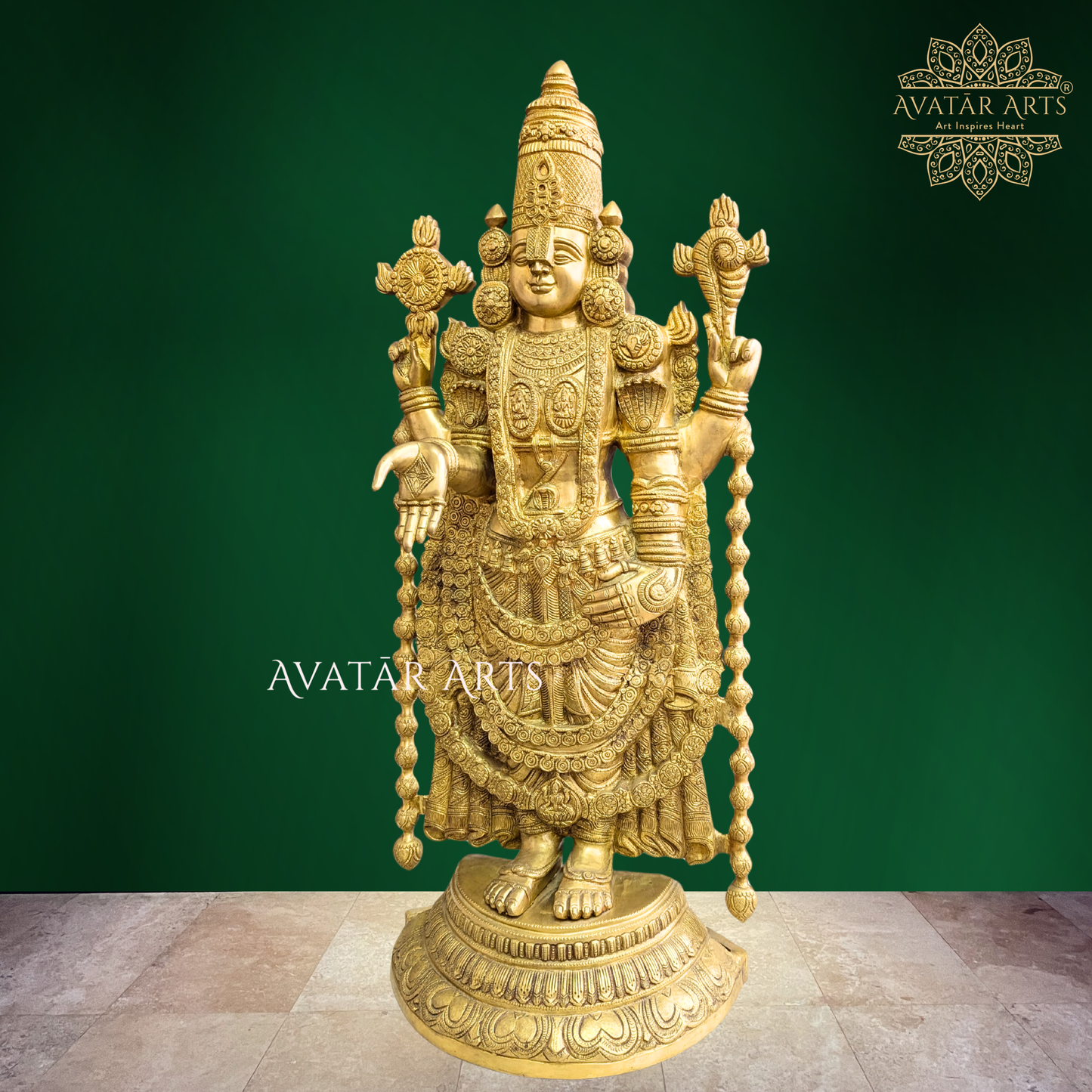 Brass Venkateshwara Swamy Balaji idol