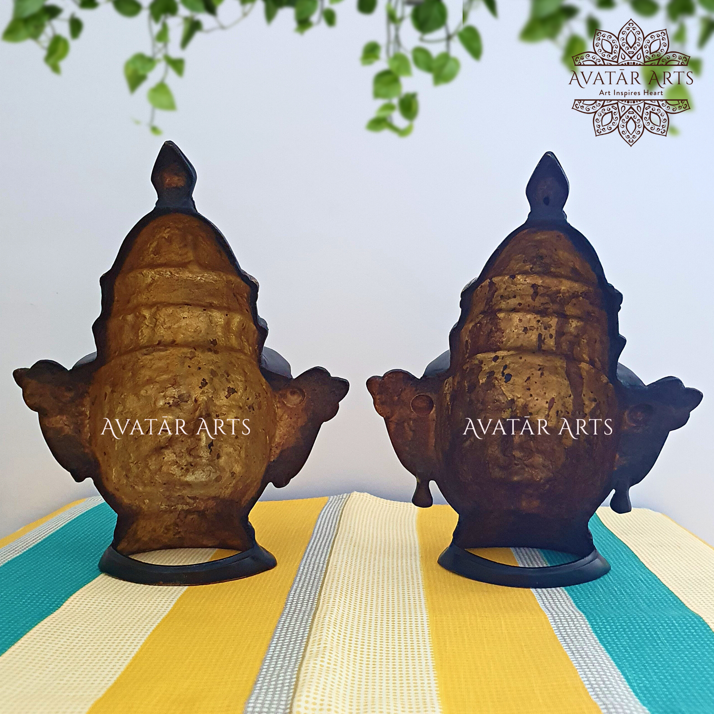 Lord Shiva and Goddesss Parvati Masks for Home Decor