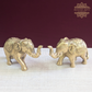 Brass Uptrunk Elephant Pairs