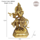 Cow Krishna Statue in Brass