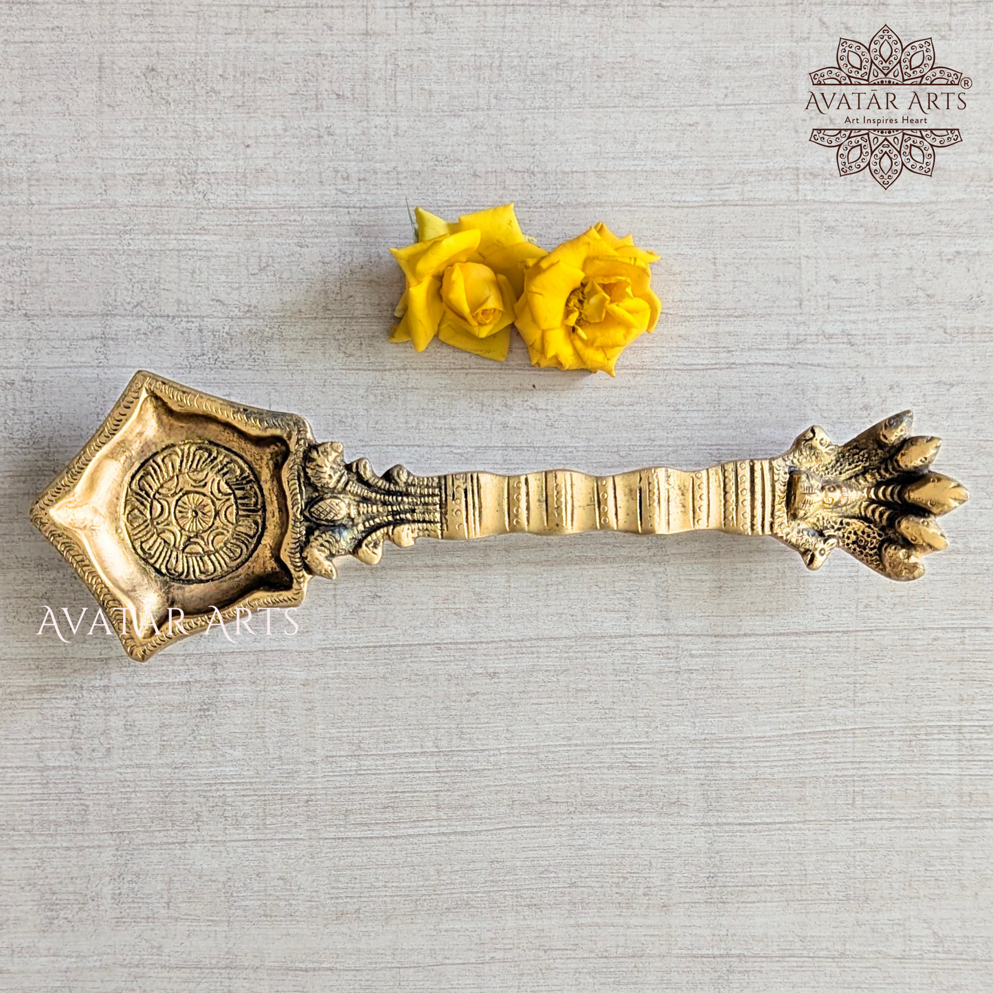 Brass Camphor Spoon