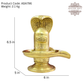 Brass Shivling with Nandi and Trishul (Set of 3)