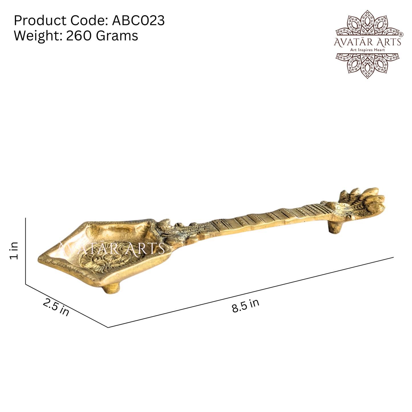 Brass Camphor Spoon