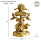 Brass Cow Krishna with Tree