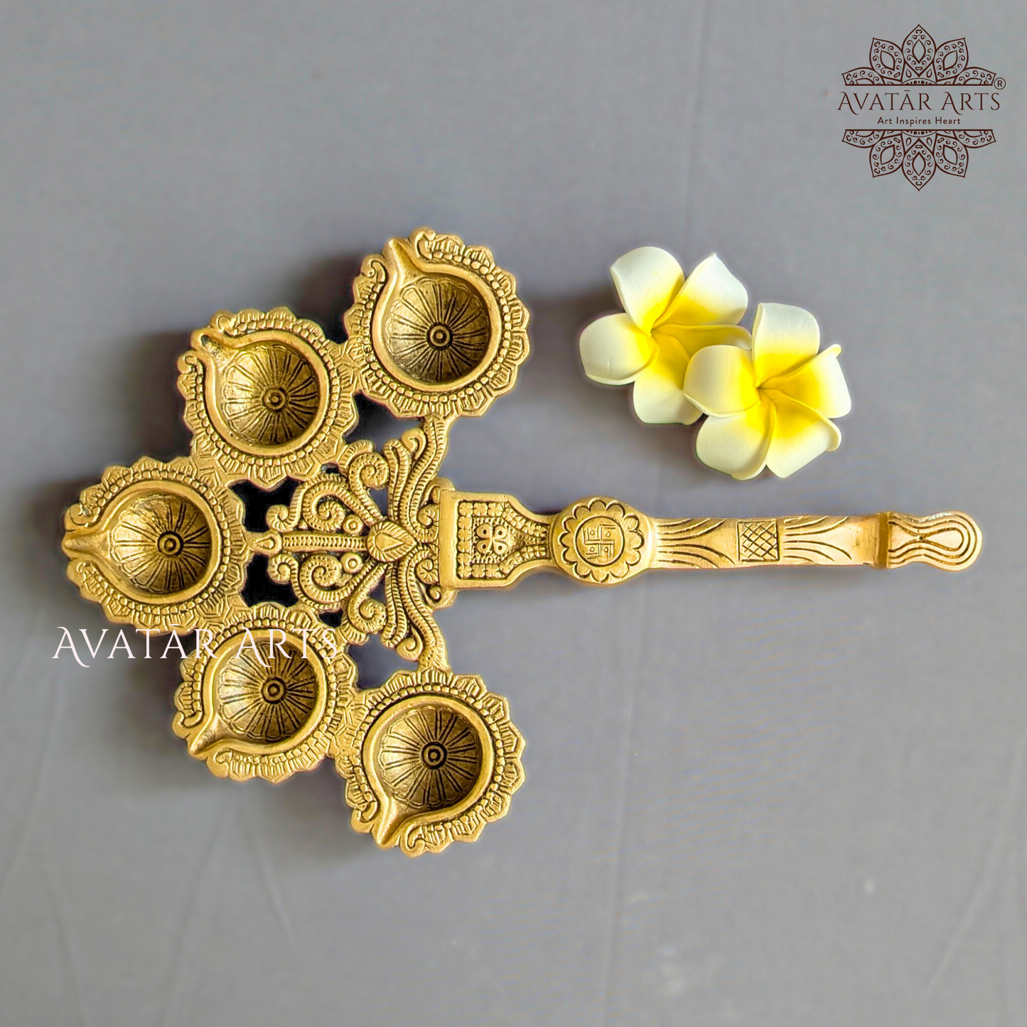 Brass Panchadeepam Aarti