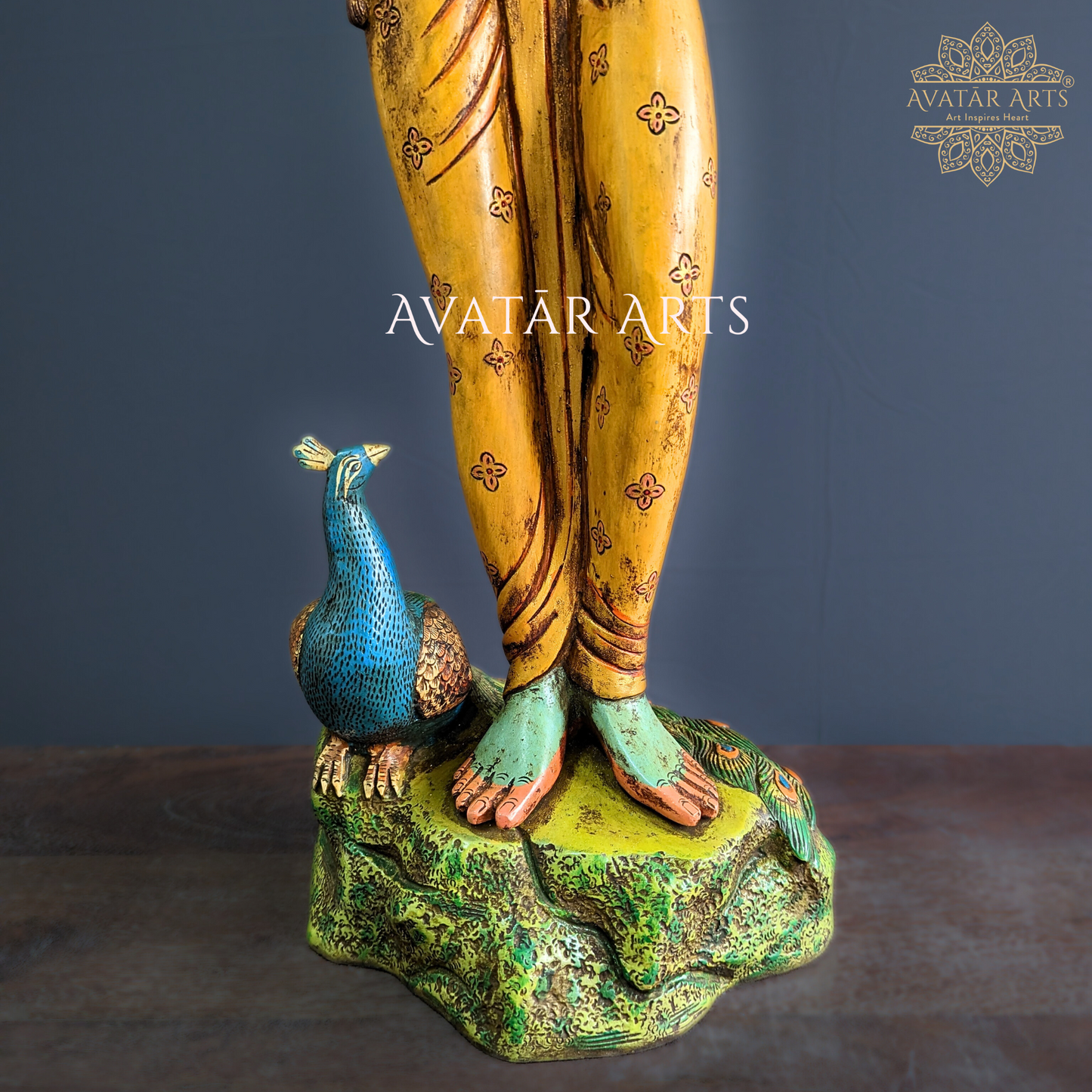 Brass Krishna Statue for Home Temple