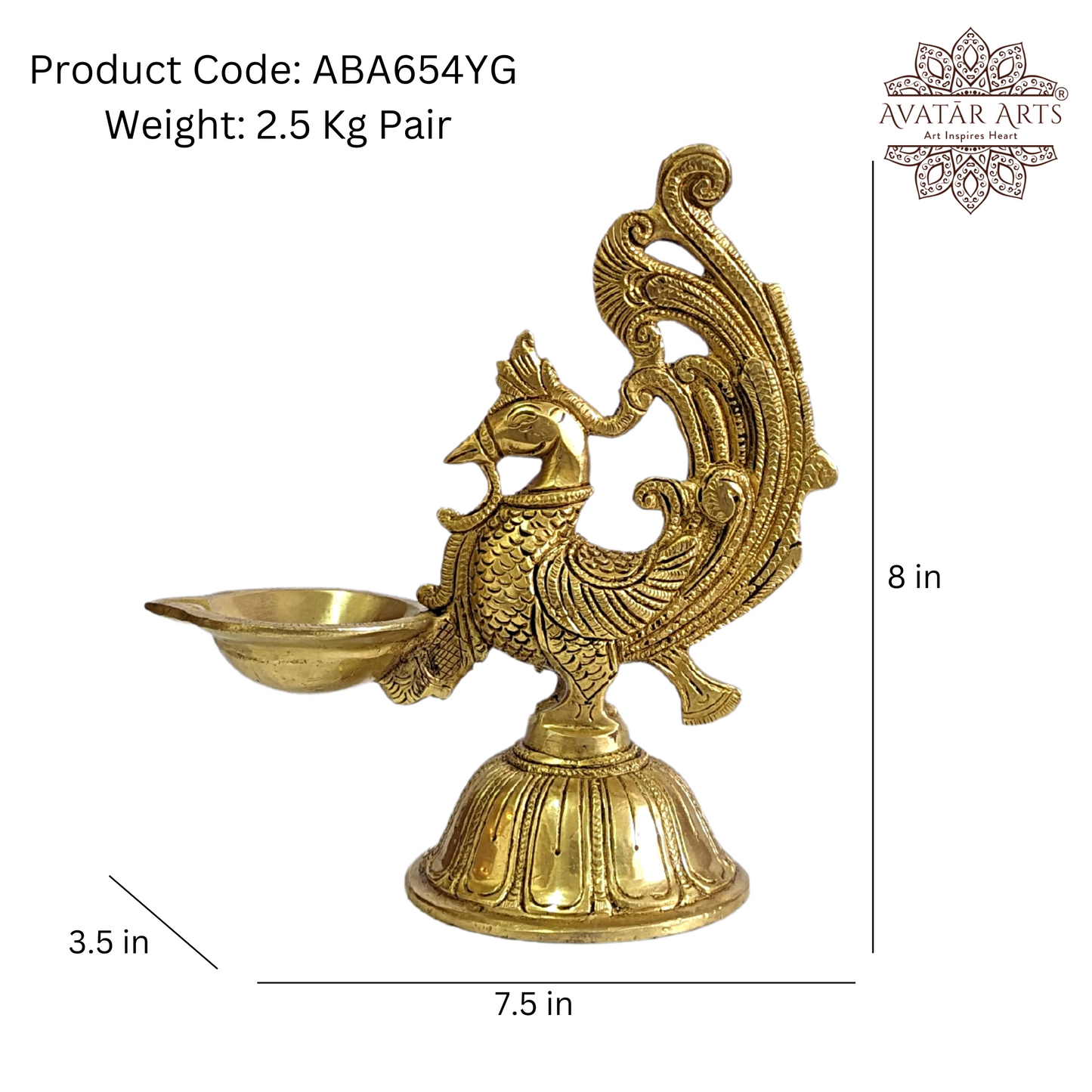 Peacock/Annapakshi Lamp/ Diya