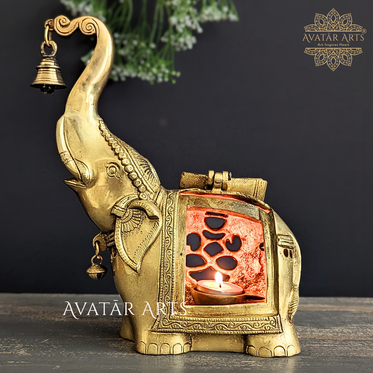 Uptrunk Elephant Tea Light Holder for Home Decor