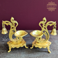 Oil Lamps with Parrot and Bell