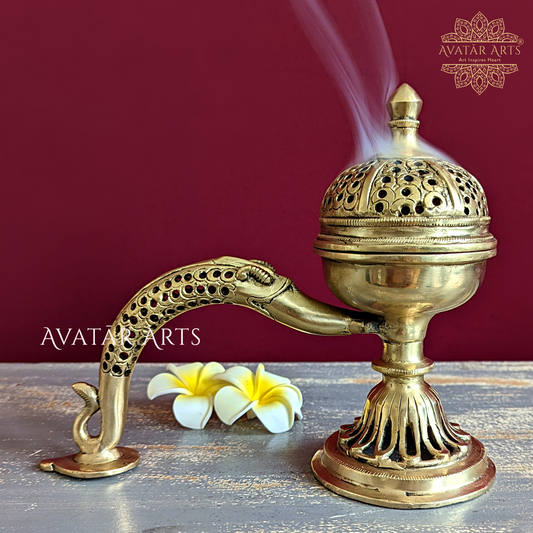 Dhoop Burner with Handle and Lid