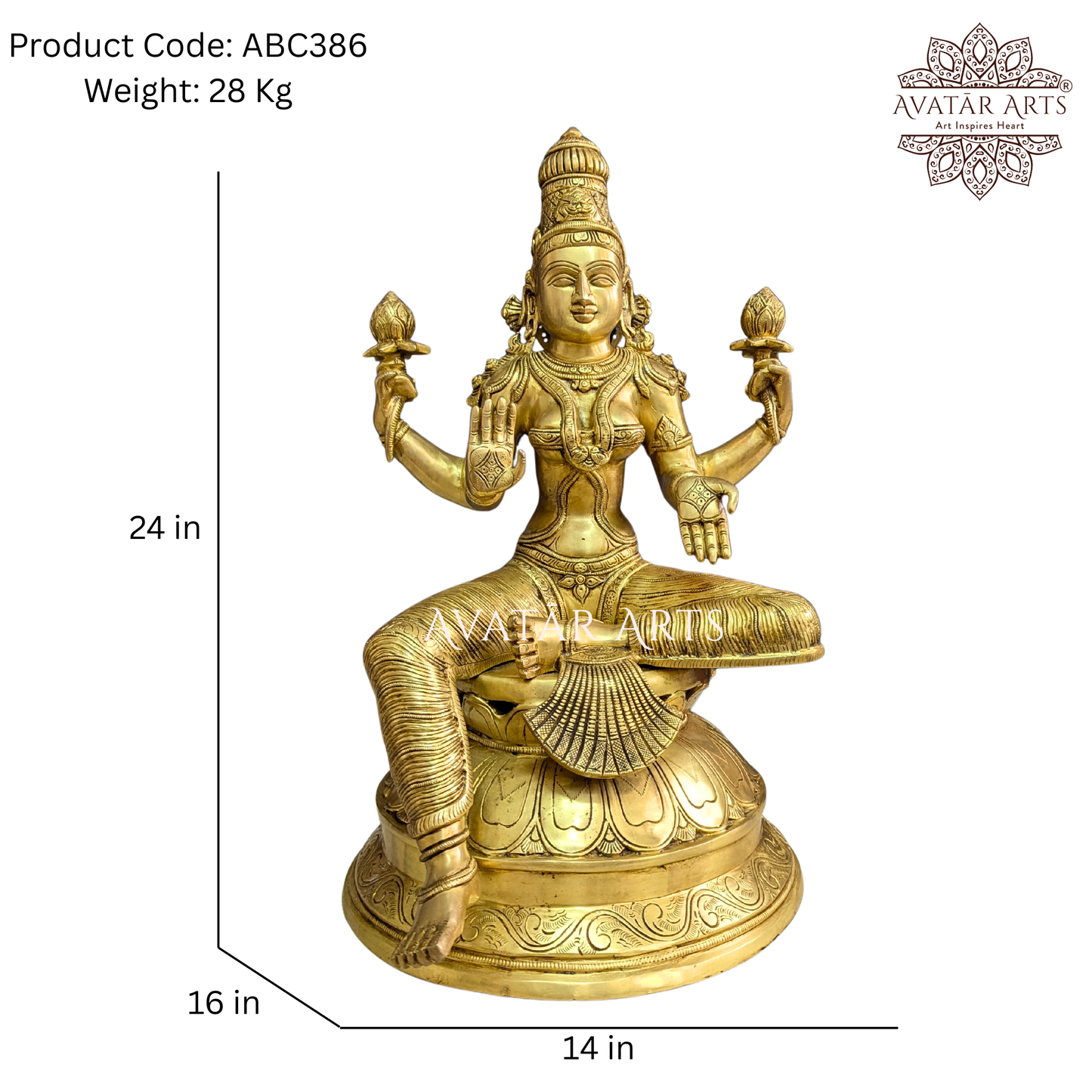 Brass Goddess Lakshmi