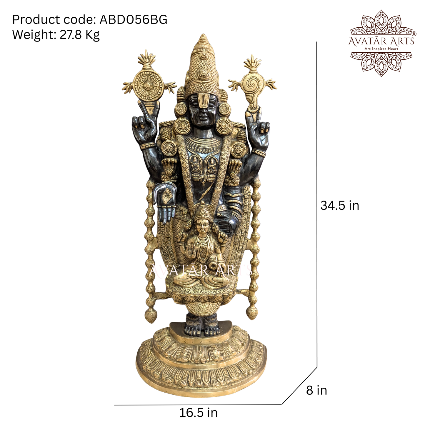Balaji With Goddess Padmavathi Lakshmi