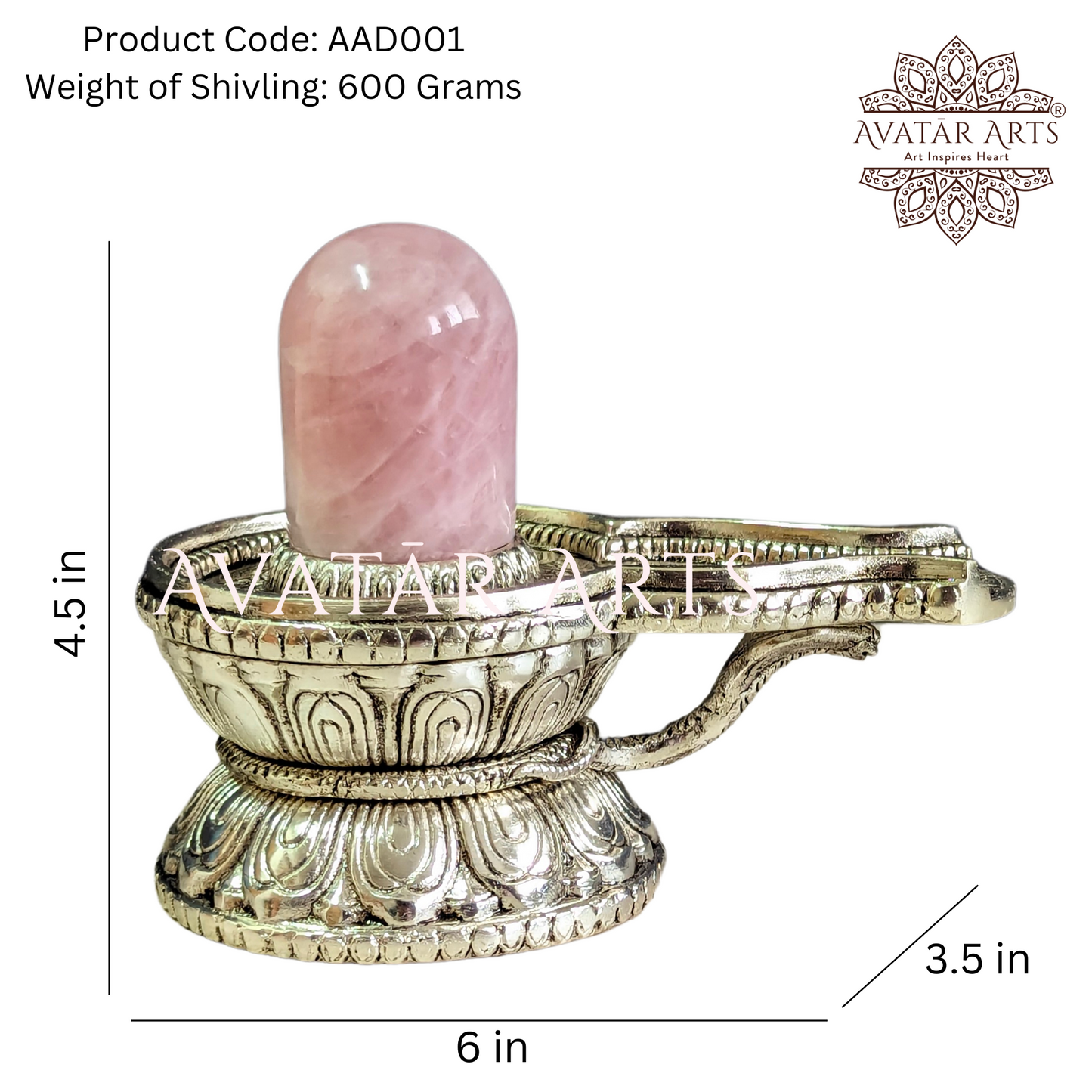 Shivling made of Rose Quartz