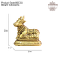 Brass Shivling with Nandi and Trishul (Set of 3)