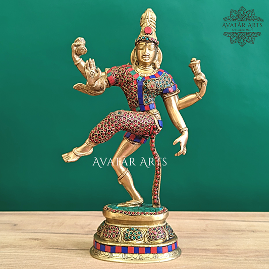 Ardhnareshwara Statue In Brass