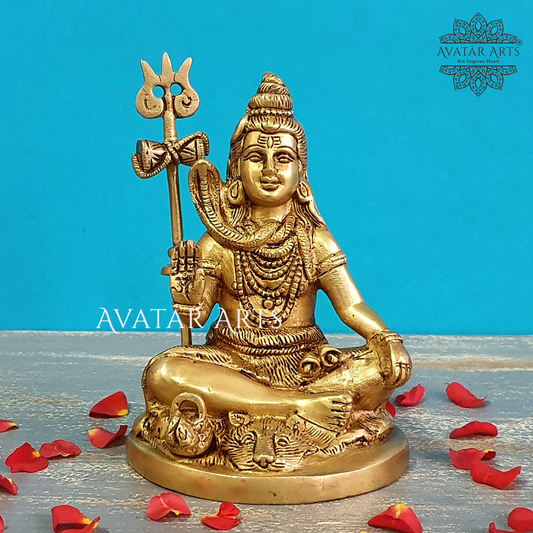 Lord Shiva in Brass