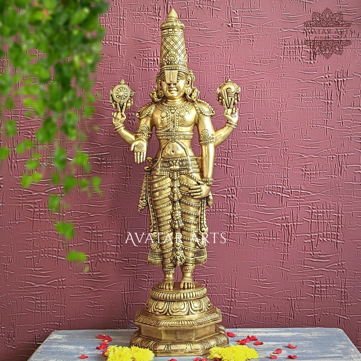 Lord Venkateshwara/ Tirupati Balaji Statue In Brass