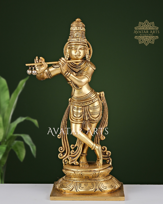 Lord Krishna In Brass