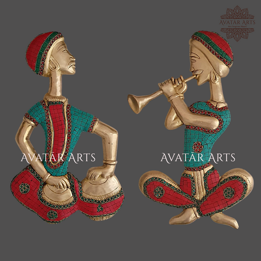 Brass Musicians For Wall Decor