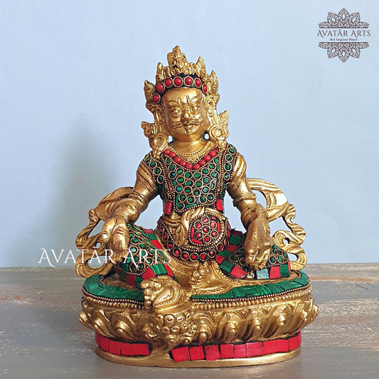 Kuber Statue In Brass