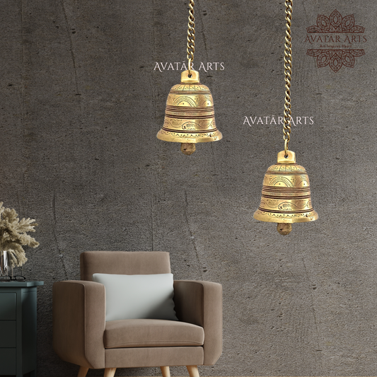 Hanging Bell In Brass