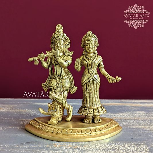 Radha-Krishna Idol for Daily Puja