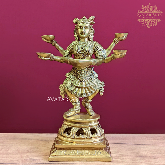 Deeplakshmi Idol in Brass