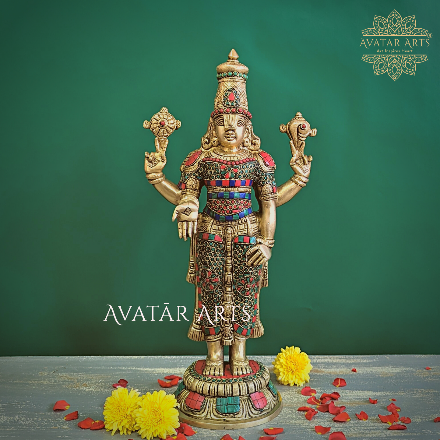 Tirupati Balaji/Venkateshwara Statue In Brass