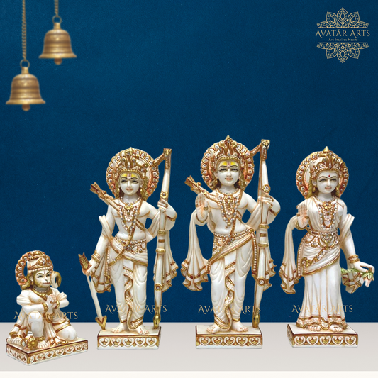 Shree Ram Darbaar in Culture Marble For Home Temple