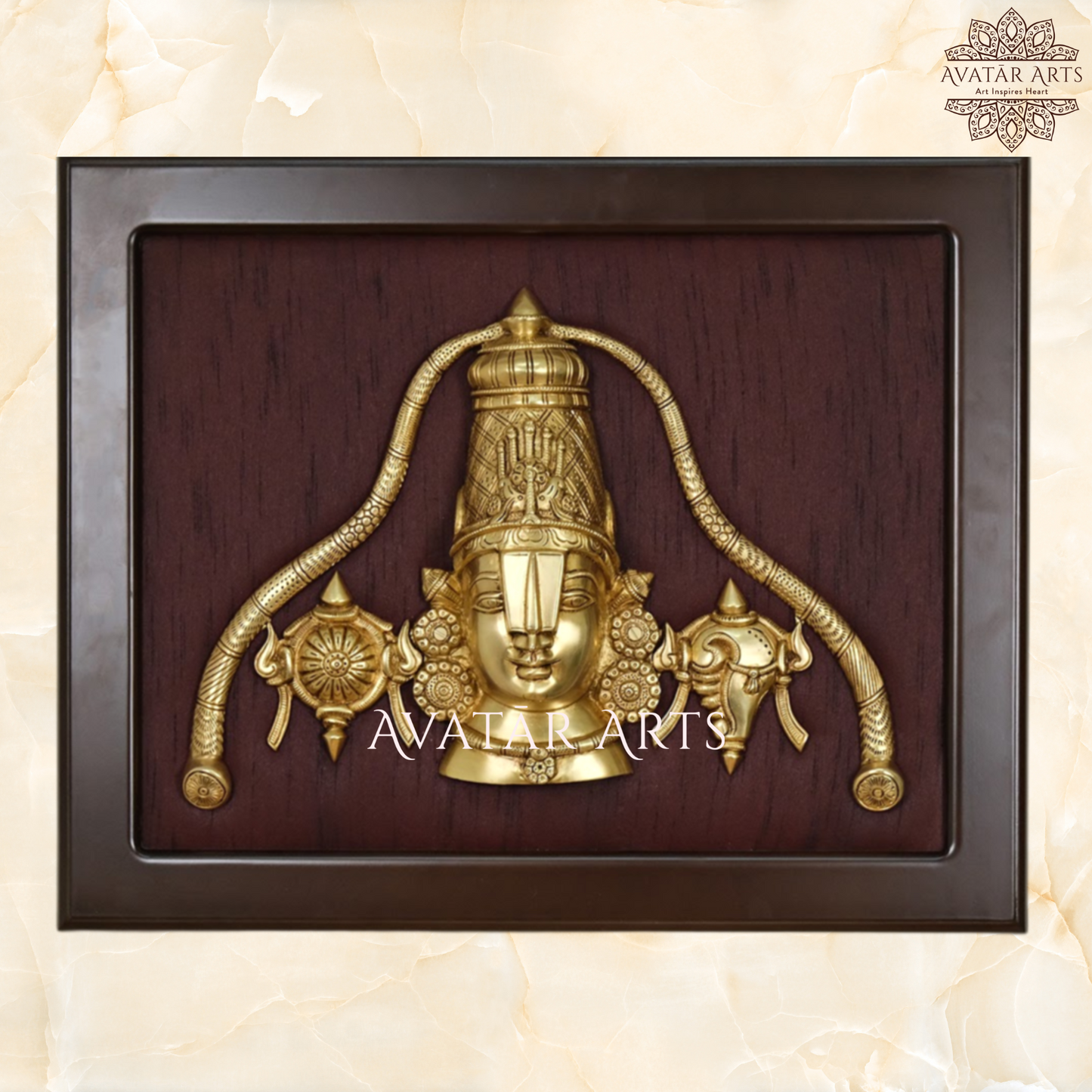 Brass Tirupati Balaji/ Venkateshwara Frame