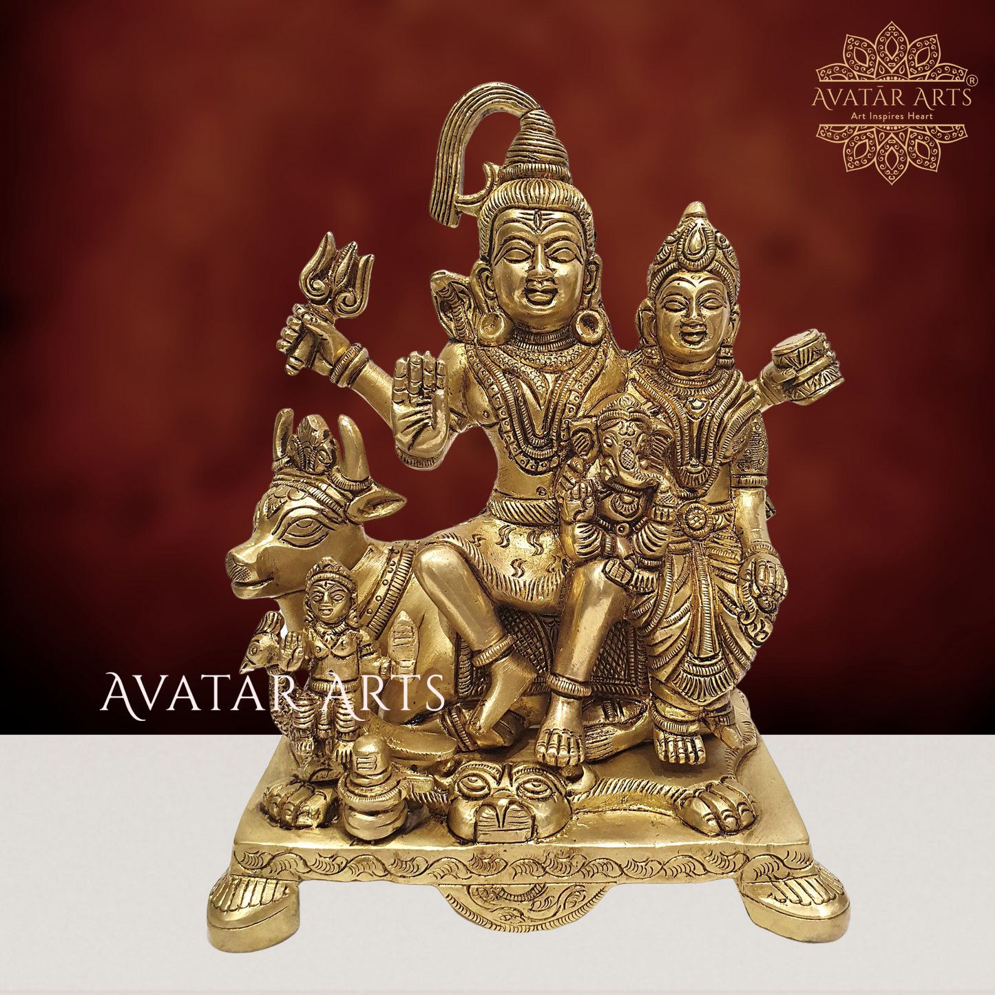 Shiva Parivar Idol for Home Temple