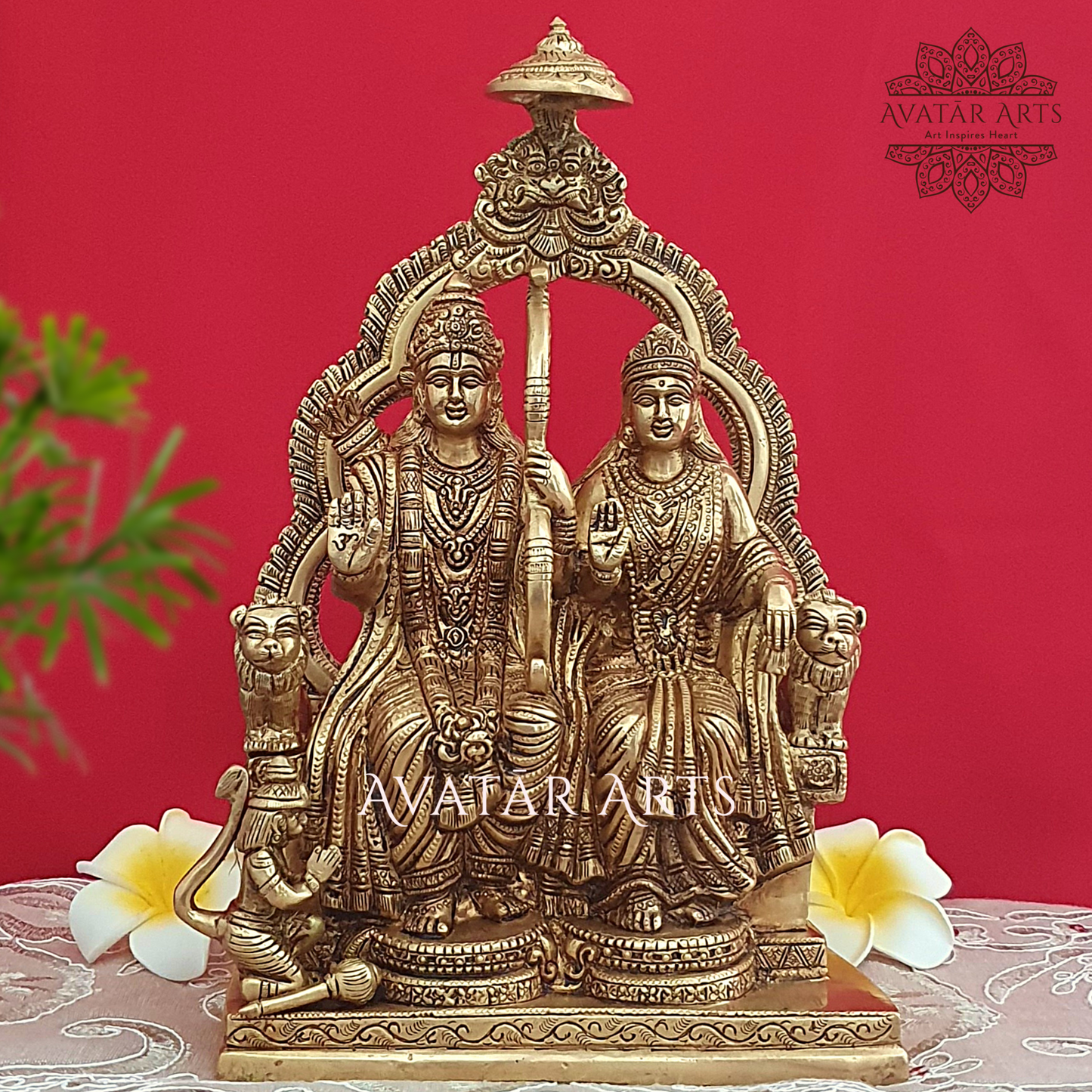 Shree Sitaram Statue In Brass