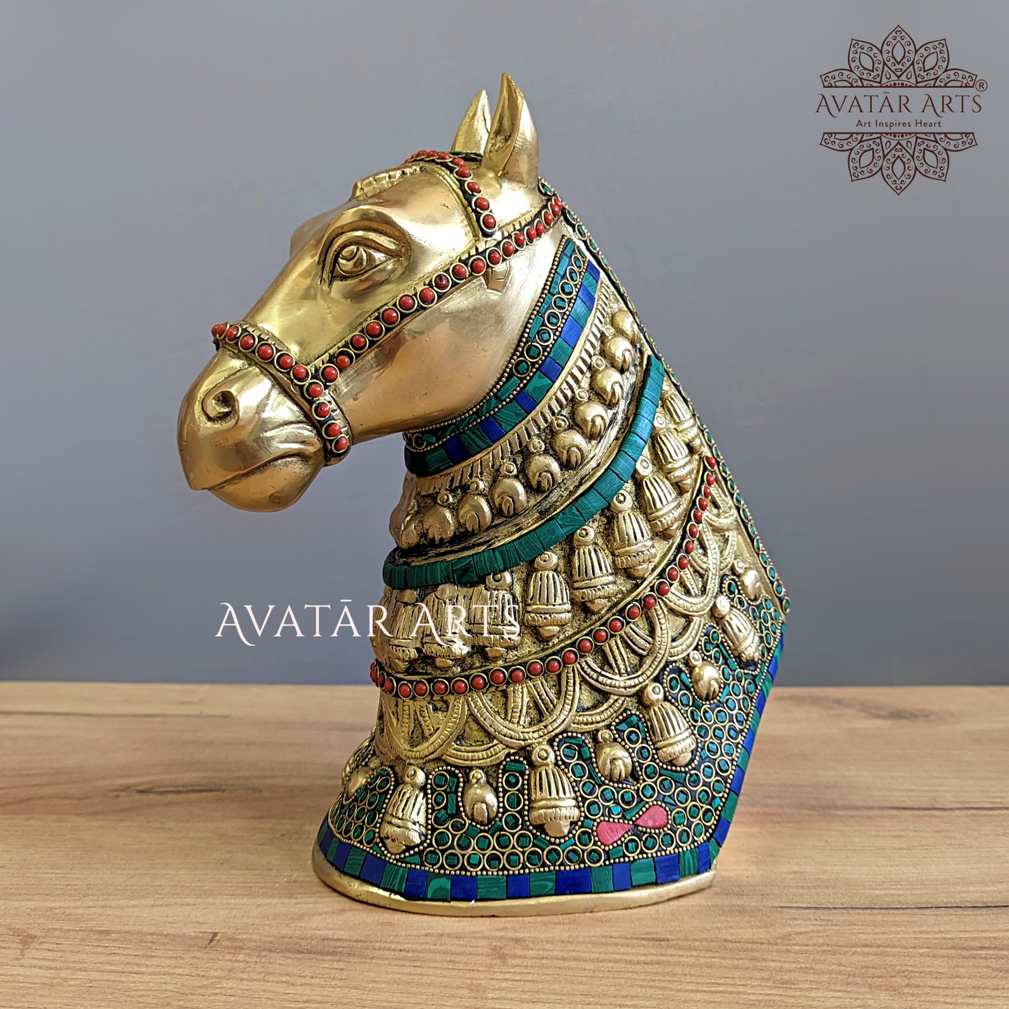 Show Piece of Horse in Brass