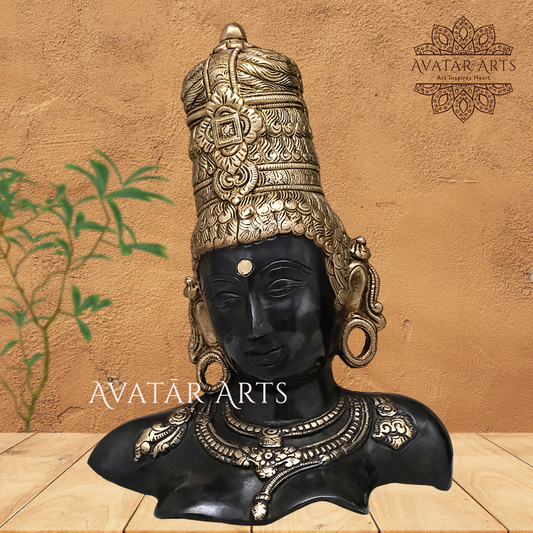 Brass Lady / Parvati Bust For Home Decor