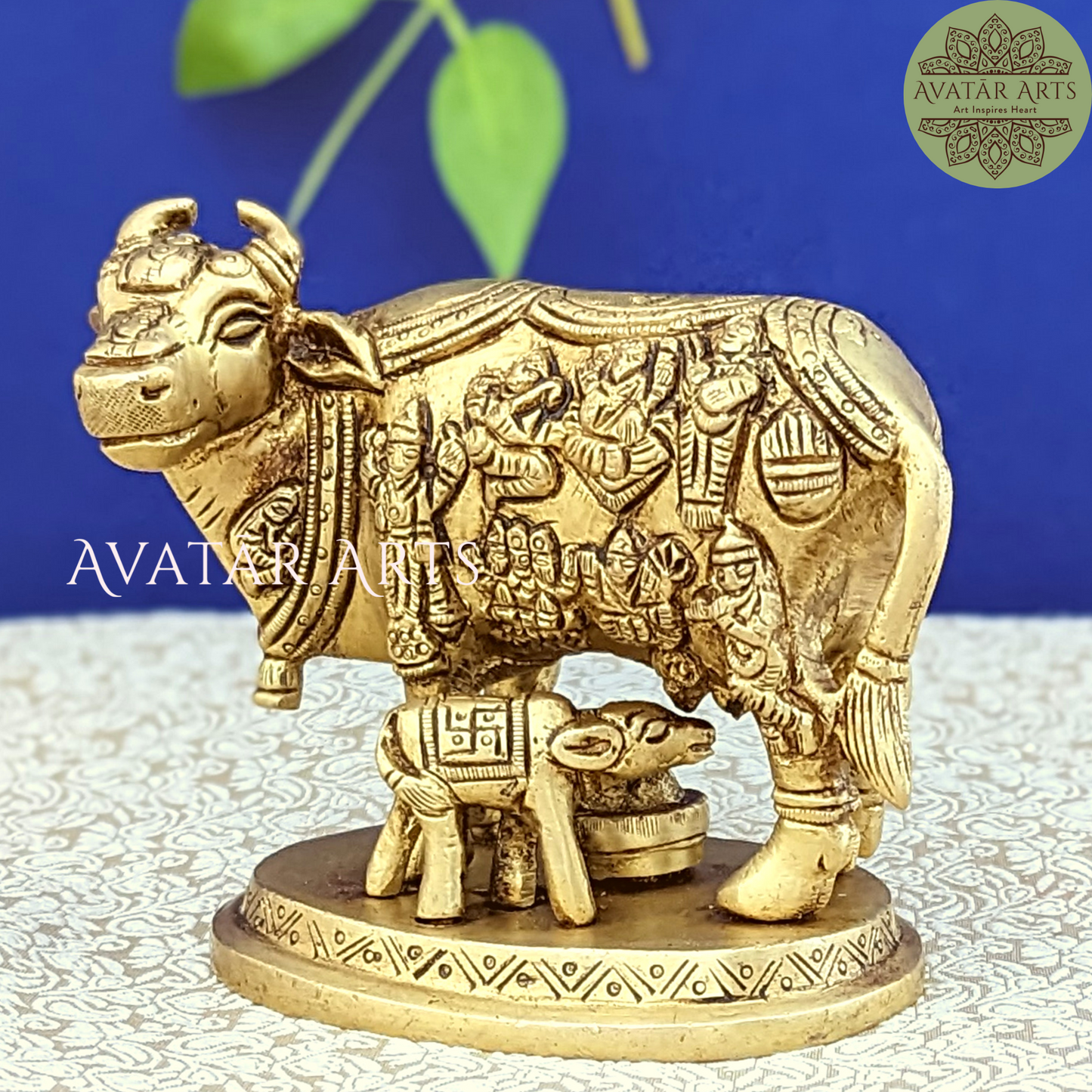 Brass Cow and Calf