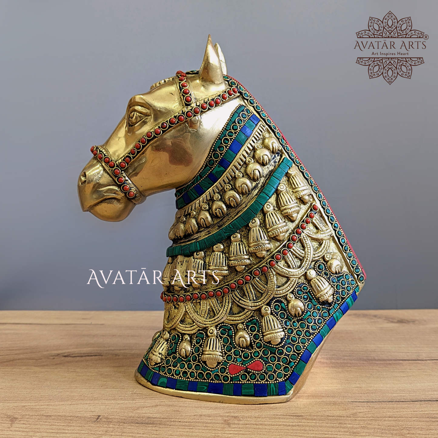 Show Piece of Horse in Brass