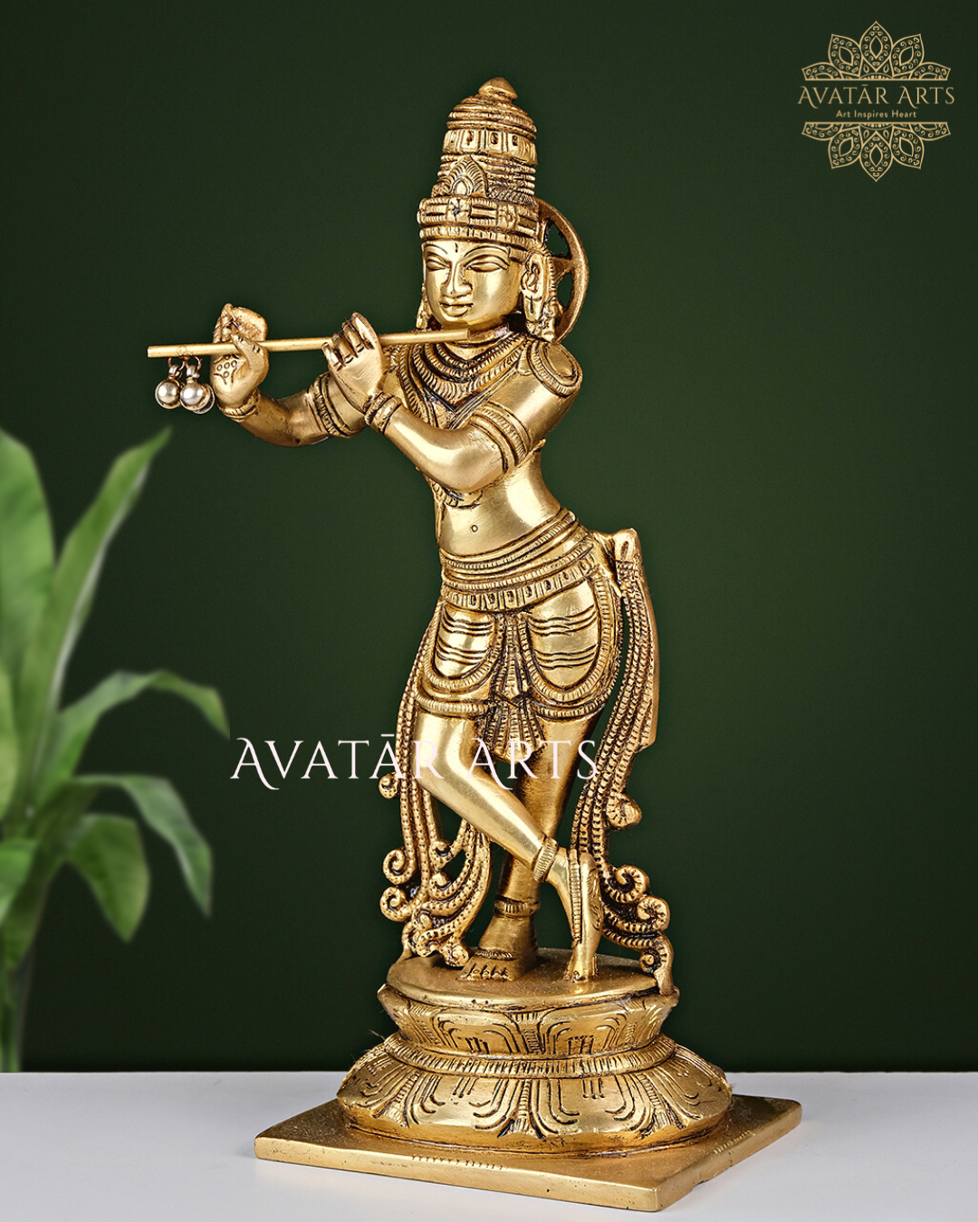 Lord Krishna In Brass