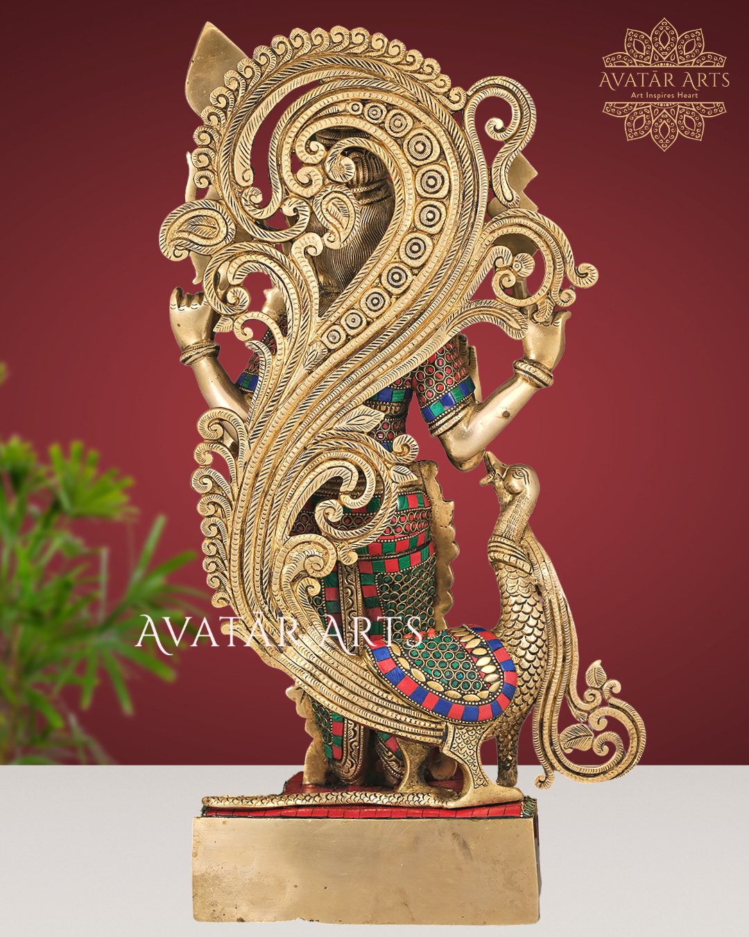 Brass Lord Kartikeya/ Murugan Statue For Home Temple