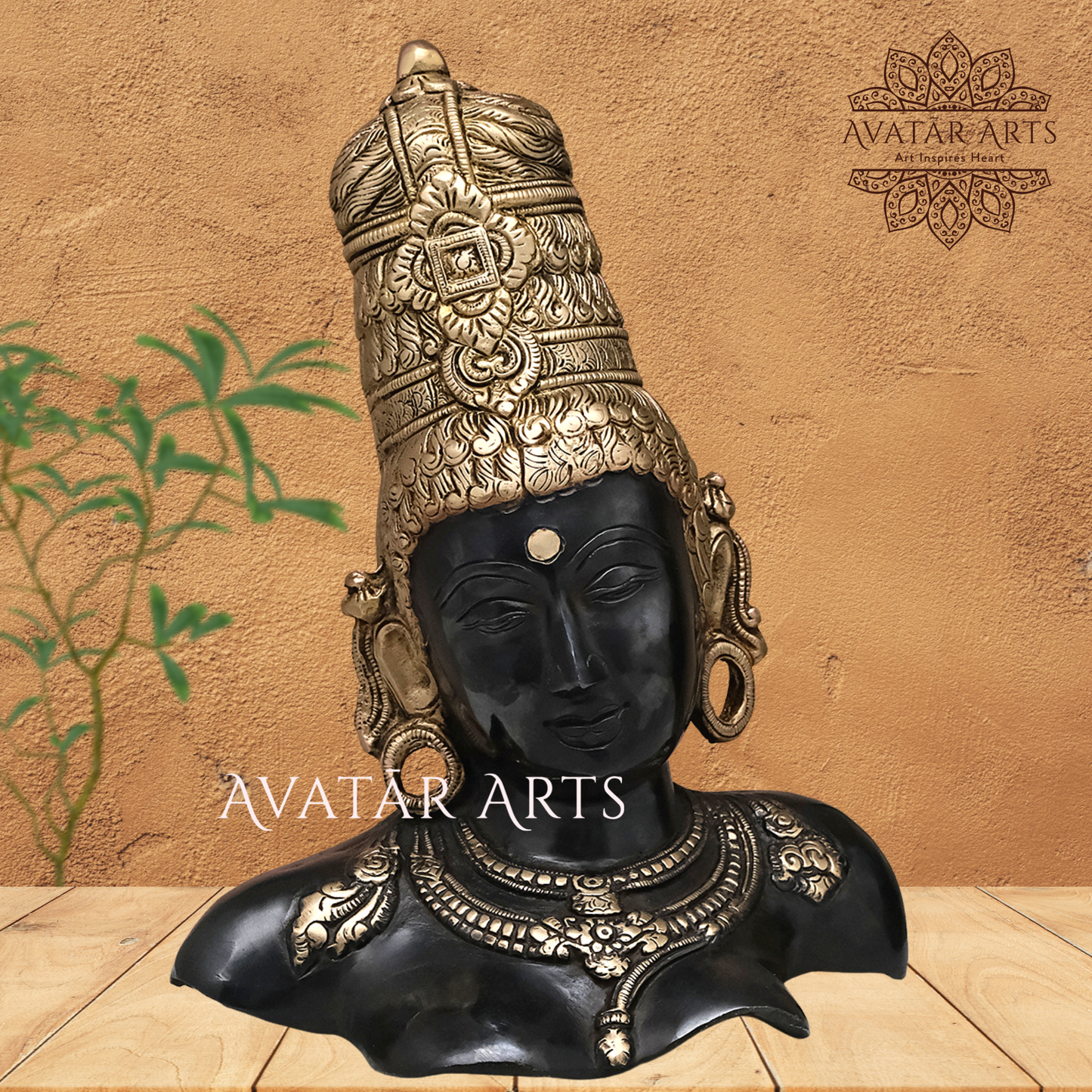 Brass Lady / Parvati Bust For Home Decor