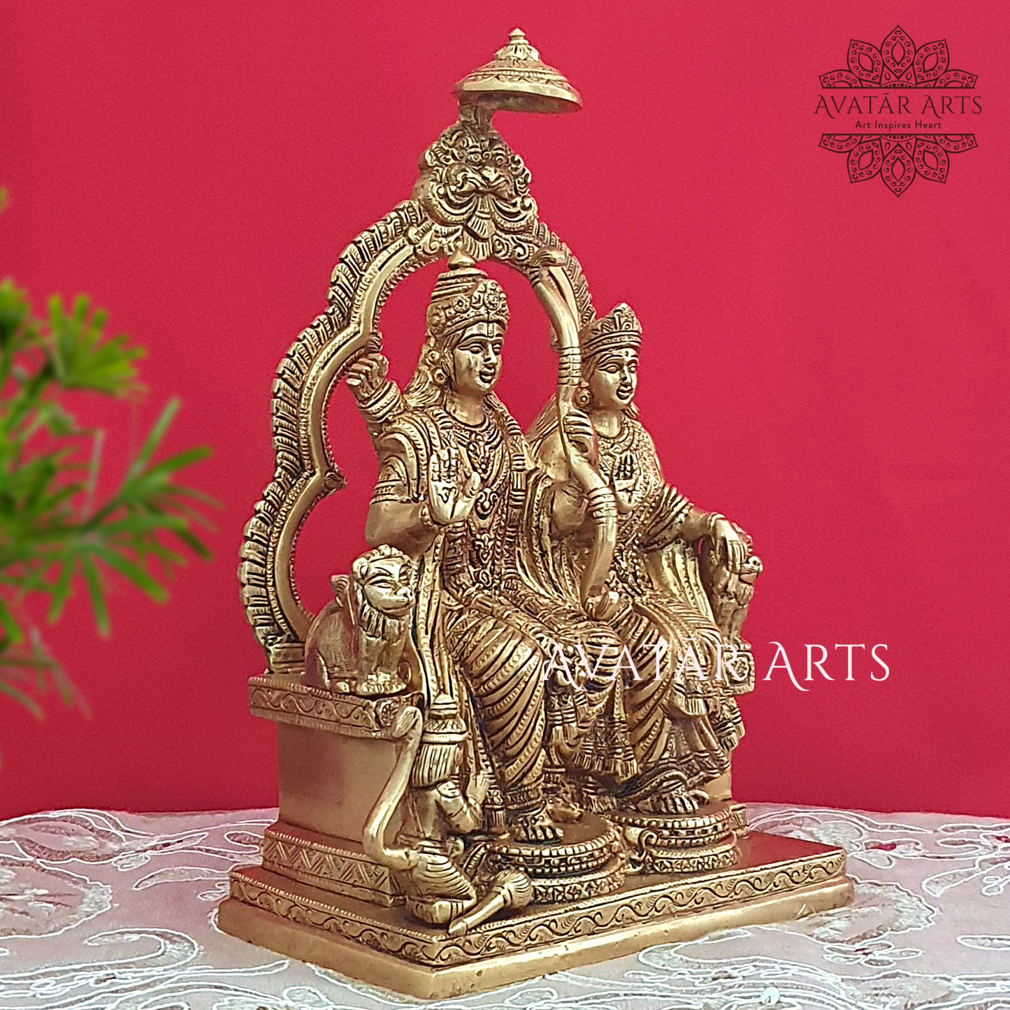 Shree Sitaram Statue In Brass