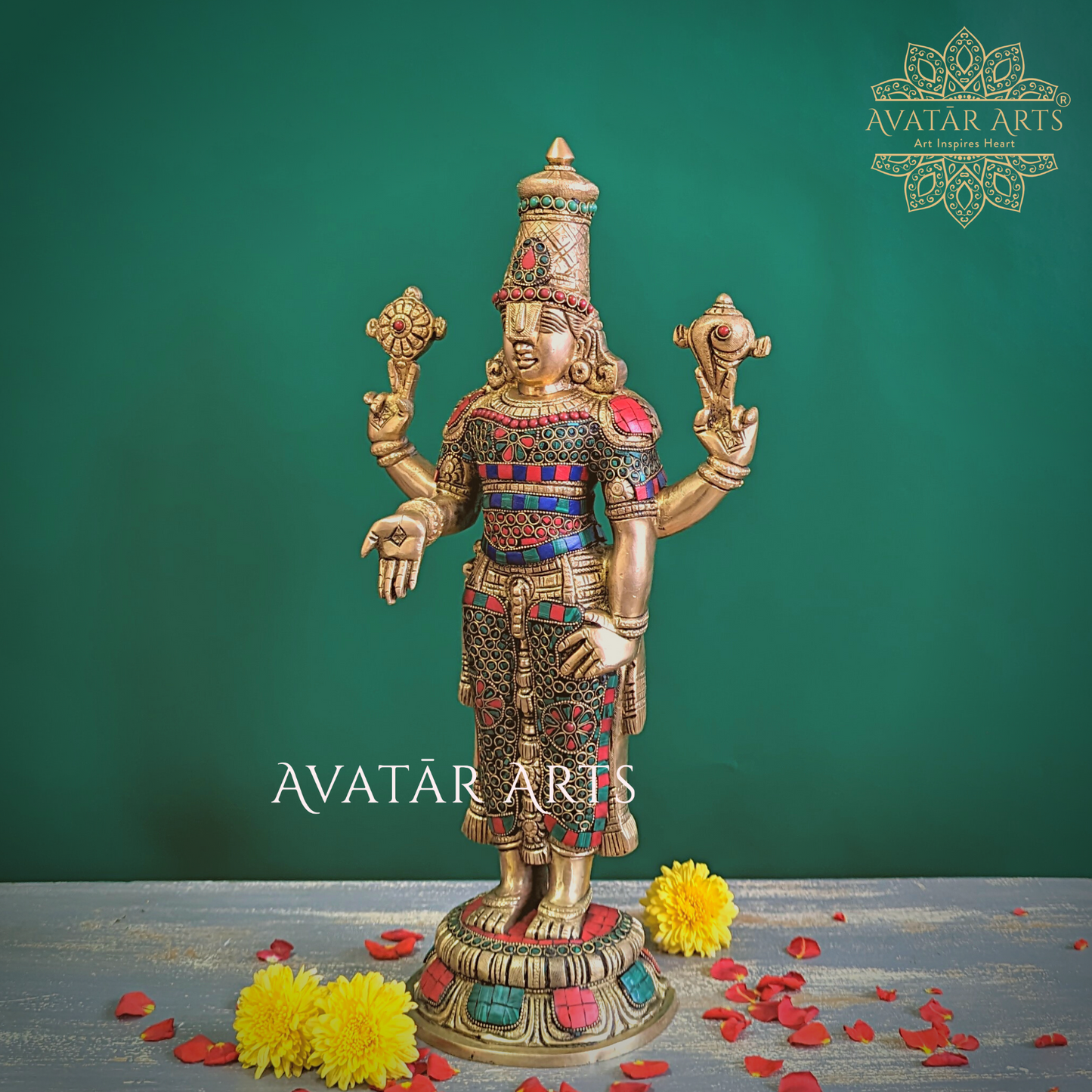 Tirupati Balaji/Venkateshwara Statue In Brass