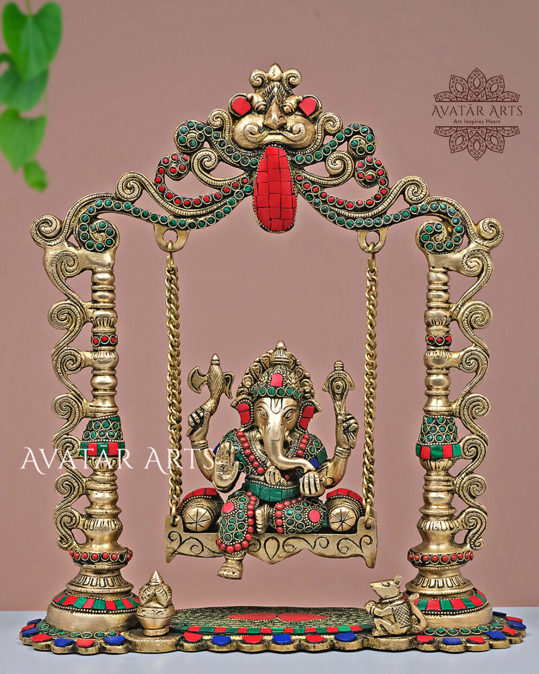 Brass Lord Ganesha Swing